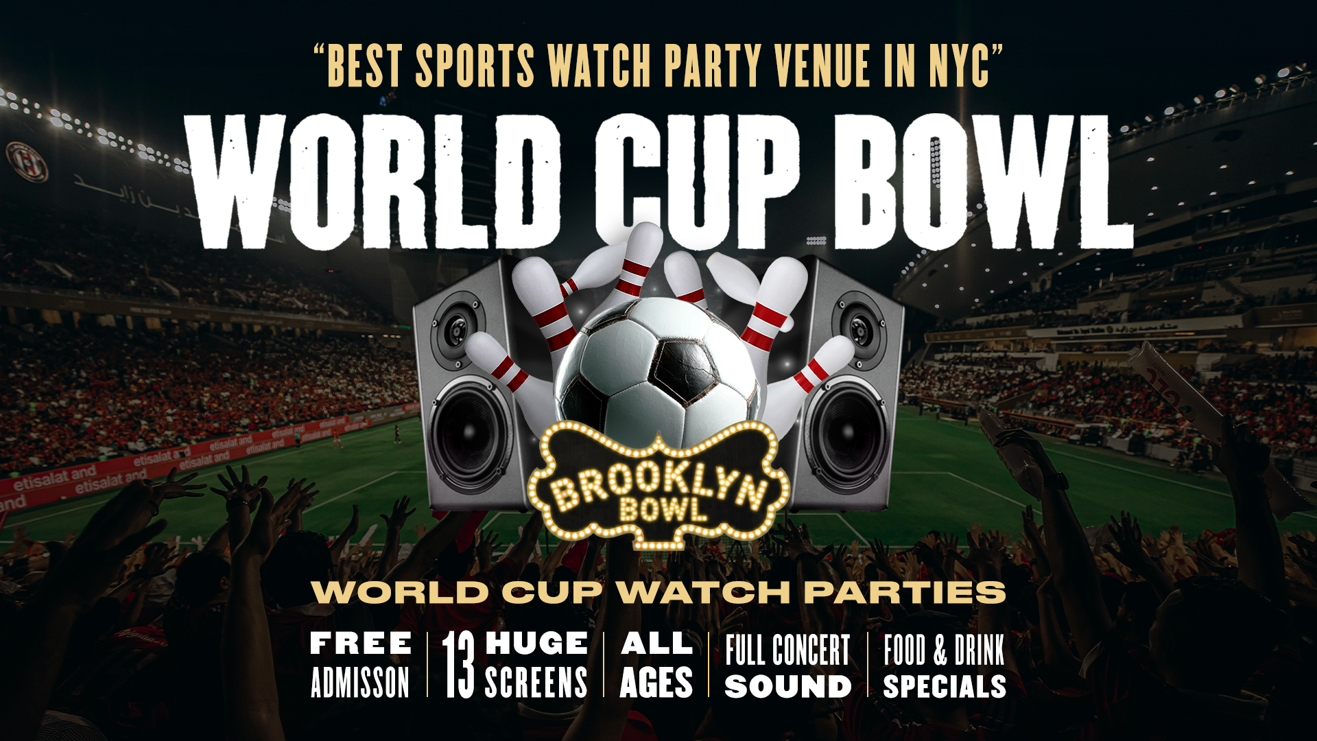 World Cup Bowl - World Cup Finals Watch Party
